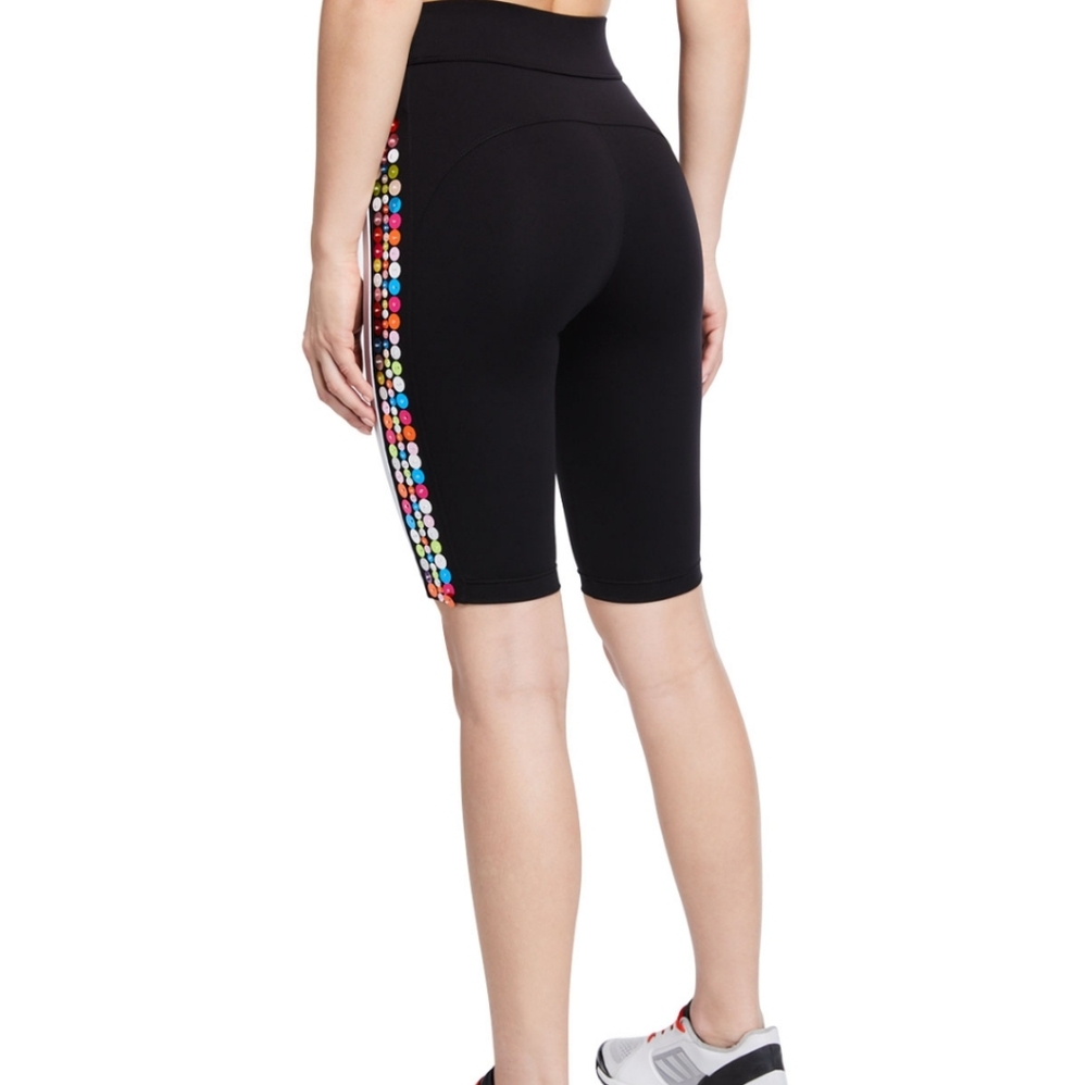 No Ka 'Oi LAPUWALE BLACK EMBELLISHED SHORTS